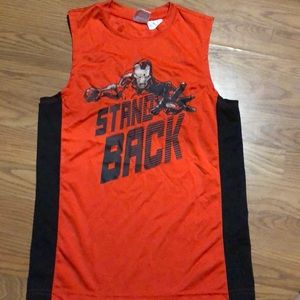 Kids tank top with Iron Man print